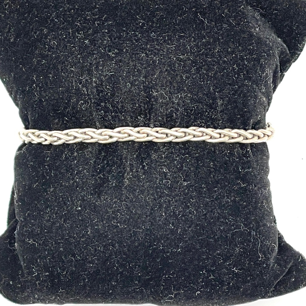 925 Sterling Silver Suarti  Indonesia Rope Chain Bracelet 7 1/2"